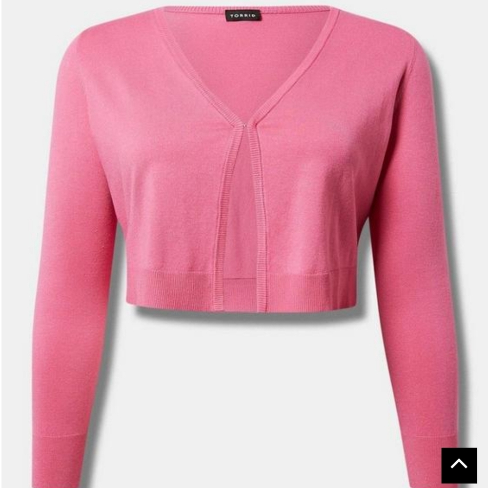 NWT Fitted Long Sleeve Pink Shrug